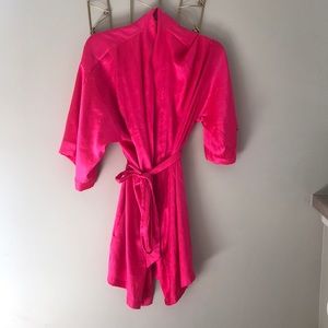 Pink Silk Victoria’s Secret Robe